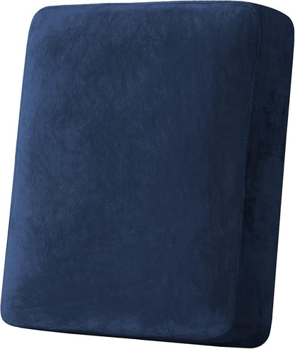 H.VERSAILTEX Velvet Stretch Couch Cushion Cover Plush Cushion Slipcover by HVERSAILTEX