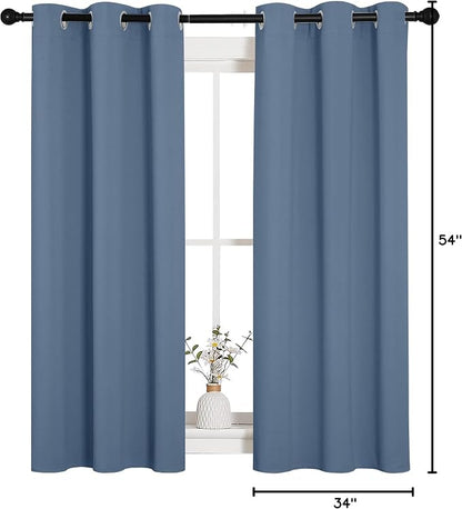 NICETOWN Kitchen Curtains with Grommet Top, Privacy & Room Darkening Thermal - Image 9