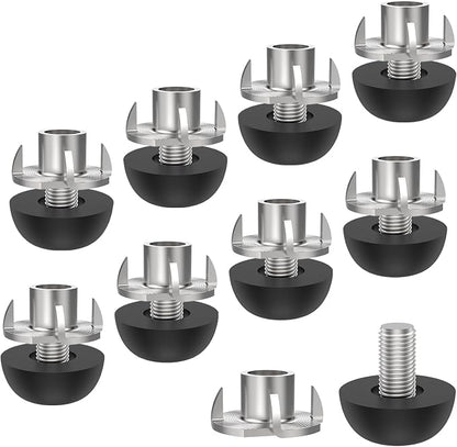 M8 Adjustable Furniture Leg, 304 Stainless Steel Furniture Feet, 8mm x 1.25 by Unknown