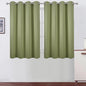 Sage Green Thermal Blackout Curtains/52 x 45 Inch/Set of 2 Panels Room by Lemomo