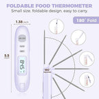 Meat Thermometer Digital - Instant Read Food Thermometer for Cooking Grilling Air Fryer Griddle Probe Kitchen Gadgets Essentials BBQ Grill Smoker Oil Fry Candy Turkey Instant Read Thermometer