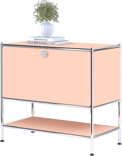 Metal Sidetable with Flap Door, 27.5" Height by SIMPLINK