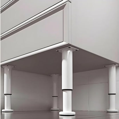 4PCS Adjustable 4.7-7.08 Inch Metal Furniture Legs White Furniture Replacement - Image 5