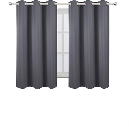 Blackout Curtains 40 x 63 inch/Grey Curtains Set of 2 Panels/Thermal Insulated - Image 2