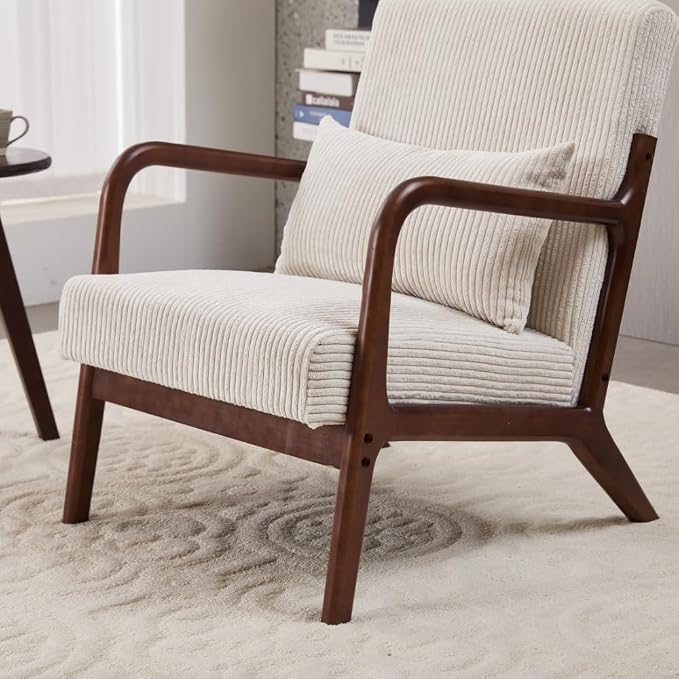 Mid-Century Modern Accent Chair & Coffee Table Set - Image 8