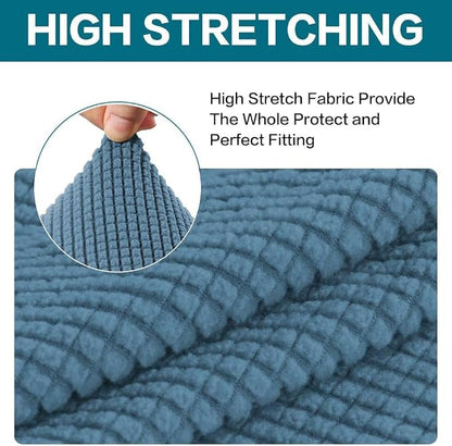 Turquoize 2 Piece Chair Covers Chair Slipcovers - Image 5