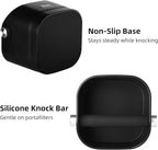 Espresso Knock Box - Bincoo Pink Espresso Machine Knock Box/Espresso Grounds Knock Box, Barista Style Coffee Knock Box for Grounds with Removable Shock-Absorbent Knock Bar and Anti-Slip Base. (Pink)