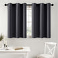 MIULEE Blackout Curtains for Bedroom 2 Panels 40 x 36 Inch Long Dark Grey | by MIULEE