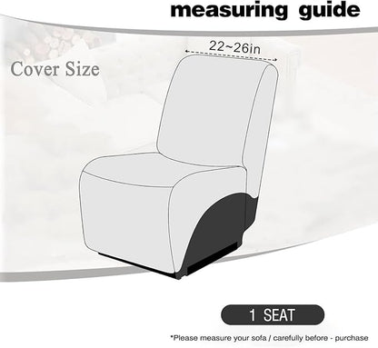 ALIECOM 100% Waterproof Recliner Sectional Couch Covers L Shape Stretch Corner - Image 3