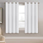 H.VERSAILTEX White Window Curtains 63 Inch Length Thermal Insulated Window by HVERSAILTEX