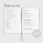 &And Per Se Lined Journal Notebook for Women&Men with Pattern, 160 Pages 100GSM Thick Paper, A5 Hardcover Journals for Writing(Lavender)