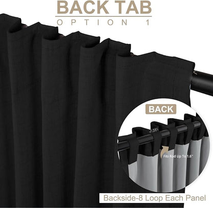 Linen Textured Total Blackout Curtains - Image 3