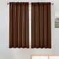 SpaceDresser Basic Rod Pocket Sheer Voile Window Curtain Panels Brown 1 Pair 2 by SpaceDresser