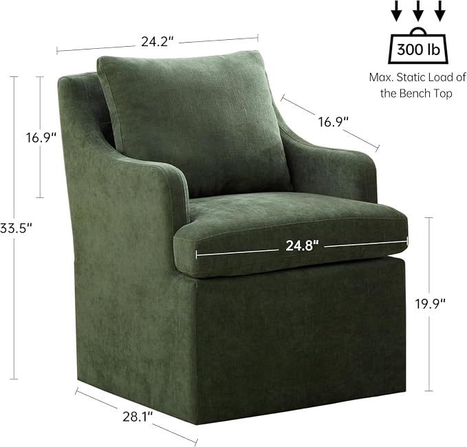 VKNOW Upholstered Dining Chairs Set of 4, Modern Kitchen Chairs Dinner Chairs - Image 2