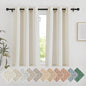 NICETOWN Natural Short Linen Cafe Curtains by NICETOWN