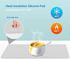 AECHY Extra Large Silicone Mat 35.3"x23.5"x0.08", Multipurpose Silicone Mat Thick Heat Resistant Mat Shipped Rolled Up Kitchen Counter Mat Nonslip Silicone Mats for Kitchen Counter Translucent