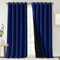 NICETOWN 100% Blackout Blinds, 70 inches x 108 inches, Royal Blue, Laundry Room by NICETOWN