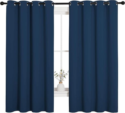 NICETOWN Bedroom Curtain Panels Blackout Draperies, Thermal Insulated Solid - Image 2