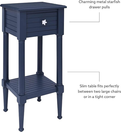 Linon Raleigh Navy Small Accent Table - Image 11