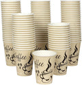 Smygoods Disposable Coffee Cups, To Go Paper Hot Cups, Classic Design (12 OZ, 100 Count) For Hot Beverages, Coffee, Tea, Espresso, Cocoa - Vasos Para Cafe