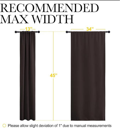 NICETOWN Kitchen Curtains, Short Blackout Curtains & Drapes, Energy Smart Noise - Image 7
