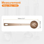 HARFINGTON Coffee Scoop Spoon 1tbsp (3tsp, 15ml) 304 Stainless Steel Long Handle Teaspoon/Tablespoon Measuring Spoons Scoops for Tea Sugar Kitchen, Rose Gold