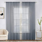 MIULEE 2 Panels Sheer Curtains for Living Room 54X108 Inch Dark Grey | Window by MIULEE