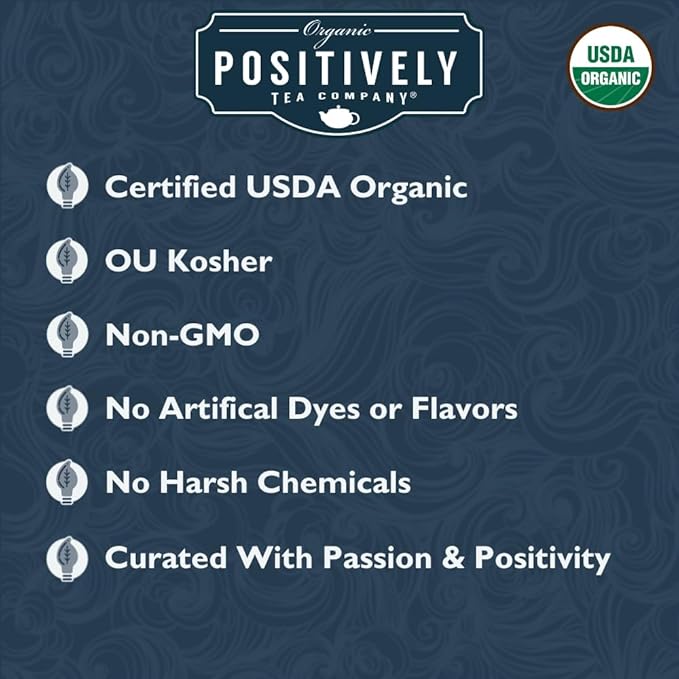Organic Positively Tea Company, Breakfast Tea Sampler, Loose Leaf, 4 Ounce, 3 Pack