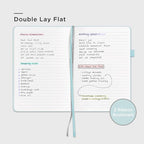 &And Per Se Lined Journal Notebook, 160 Pages, A5 5.7 x 8 inches College Ruled Thick Paper Notebook Journals for Writing, Hardcover Notebooks for Women Men Office School (1 Pack, Cyan)