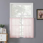 Tollpiz Short Sheer Tier Curtains Linen Textured Half Kitchen Curtain Sheers by Tollpiz