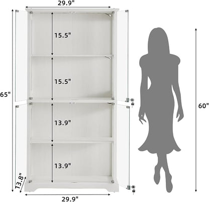 LELELINKY Farmhouse Display Cabinet - Image 2