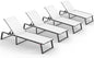 Aluminum Chaise Lounge Chair Outdoor, Foldable& No Assembly Patio Pool Lounge by Oasbira