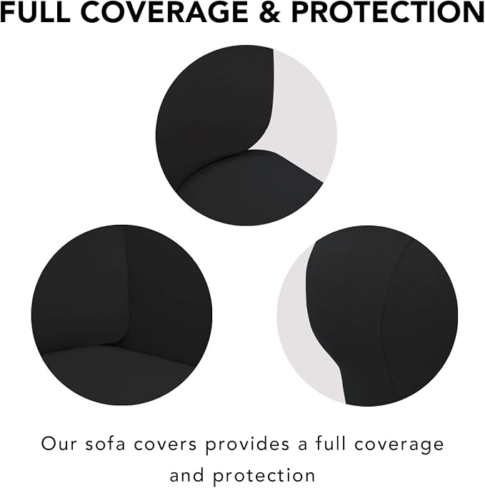 PureFit Stretch Loveseat Covers Fleece Couch Covers - Image 3