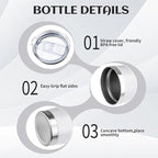 20oz Tumbler Bulk with Lid and Straw, Stainless Steel Double Wall Vacuum Insulated Travel Mug, Powder Coated Coffee Cups for Hot and Cold Drinks,Funny Gifts for Women Men(White,4)