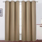 Natural Thermal Blackout Curtains/42 x 95 Inch/Set of 2 Panels Room Darkening by Lemomo