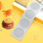 TUKE Honeycomb Lace DIY Cake Decor Silicone Mold Beehive Candy Biscuit Ice Baking Mould Round Chocolate Making Tools (F_ Honeycomb)