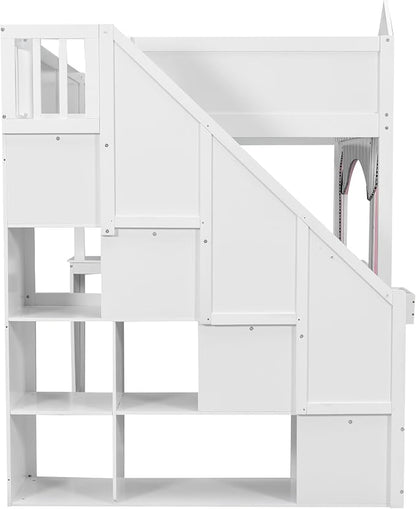 Princess-Themed Castle Loft Bed - Image 9