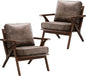 Bonzy Home Modern Accent Chair, PU Leather Accent Chairs Set of 2, Comfy by BonzyHome