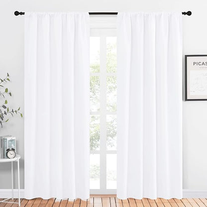 NICETOWN White Bedroom Curtain Panels by NICETOWN