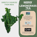 HANDPICK, Lemongrass Tea Bags (100 Count) Non-GMO, Caffeine Free - Quality Lemongrass Herbal Tea- Eco-conscious Round Tea Bags | Brew Hot or Iced Tea