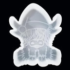 【300+ Design Optional】 Fuehbur Baby Highland Cow Car Freshies Silicone Mold - Air Freshie - Aroma Bead Freshener - Candle Soap Mould - Oven Safe