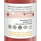 Bakell - Burgundy Red Tinker Dust (4g, 1x Mini Spray Pump) Edible Glitter for Food, Desserts, and Beverages!