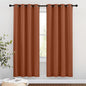 NICETOWN Blackout Burnt Orange Curtains 72 inches Long by NICETOWN
