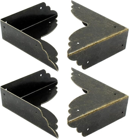 Bivethoi 8 Packs Bronze Box Corner Protectors, Edge Cover Safety Guard - Image 3