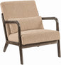 Garvee Mid-Century Modern Accent Chair, Fine Wale Corduroy Upholstery, Solid by Garvee