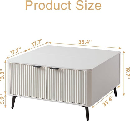 Fatmok Fluted Furniture Set – 65" Buffet Sideboard Cabinet - Image 2