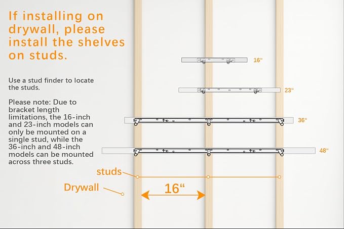 BAYKA Floating Shelves for Wall, 22.5 inches Black Wall Shelves for Bathroom - Image 9