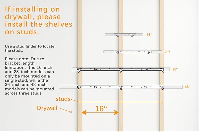 BAYKA White Floating Shelves for Wall, Rustic Wood Wall Shelves - Image 9