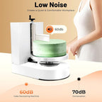 Birthday Cake Cream Smooth Coating Decoration Machine 110-220V, Cake Cream Spreading Machine Applicable 4-12in Cake, 60-320rpm Adjustable Cake Decorating Machine for Cake Shops, Dessert Shops (White)