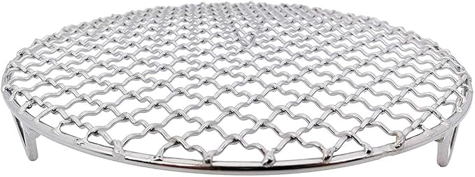 Versatile Round 304 Stainless Steel Cooling Rack Baking,Heat Resistant Rust Proof Sturdy Durable Dia 10.4"